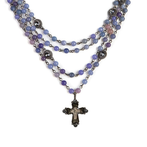 Magdalena - 6mm Semi-Precious Blue Jade All Medallions