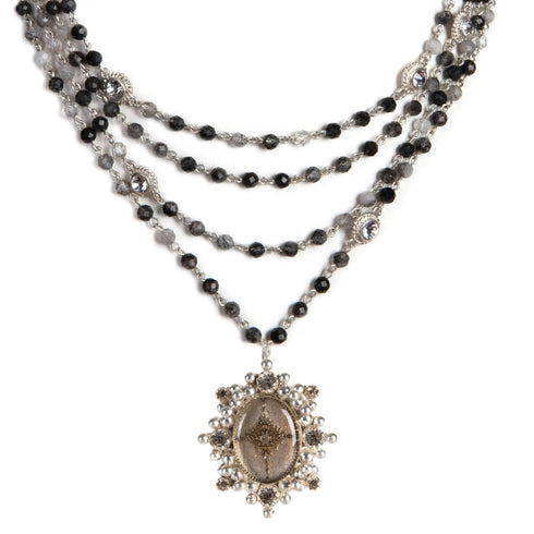 Magdalena - 6mm Semi-Precious Rutilated Quartz All Medallions