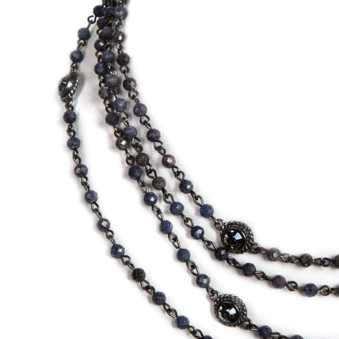 Magdalena - 4mm Precious Grey Blue Sapphire All Medallions