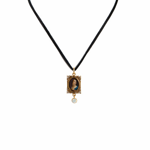 Retablo St Agatha Charm Necklace