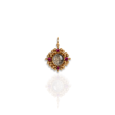 Little Pink Blessing Charm - Gold