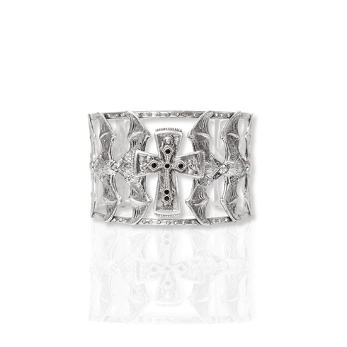 Bourne Again Bat Kissed Cuff - Silver