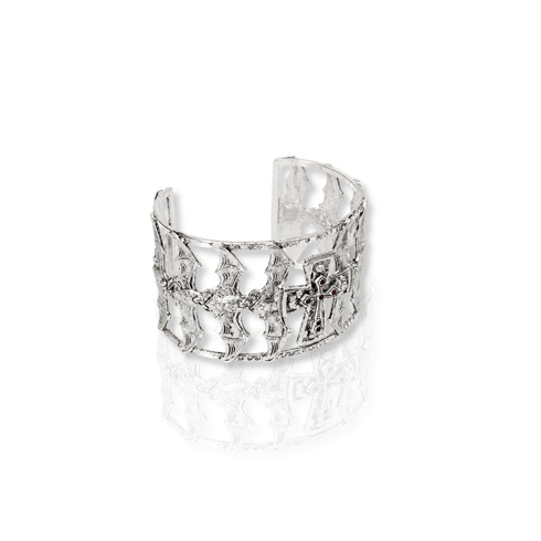 Bourne Again Bat Kissed Cuff - Silver