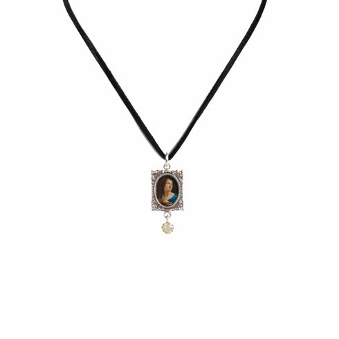 Retablo St Agatha Charm Necklace