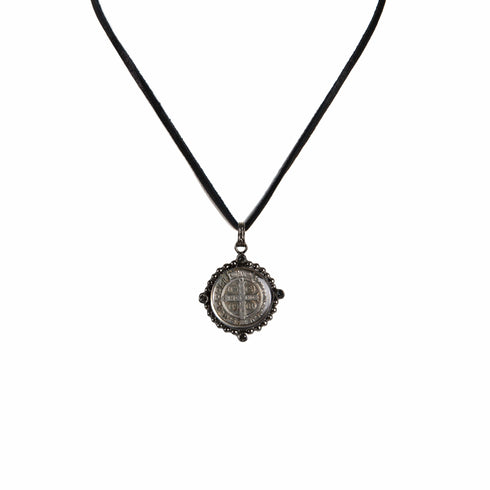 Bespoke San Benito Charm Necklace Gunmetal
