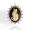 Cat Cameo Medallion - Silver