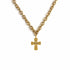A$AP Chain 20" with Rebel Cross - Gold