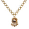 The Betty Necklace with Tribal Medallion - Gold