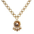 The Betty Necklace with Tribal Medallion - Gold