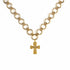 The Betty Necklace with Rebel Cross - Gold