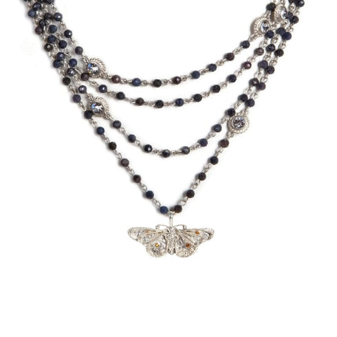 Magdalena - 4mm Precious Grey Blue Sapphire All Medallions