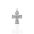 Bourne Again Rebel Cross Charm - Silver