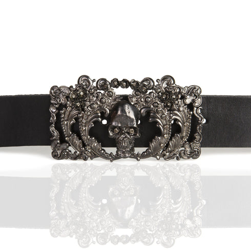Viva La Calavera Buckle - Gunmetal - VSA Designs