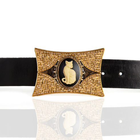 Cats! Cameo Buckle - Gold