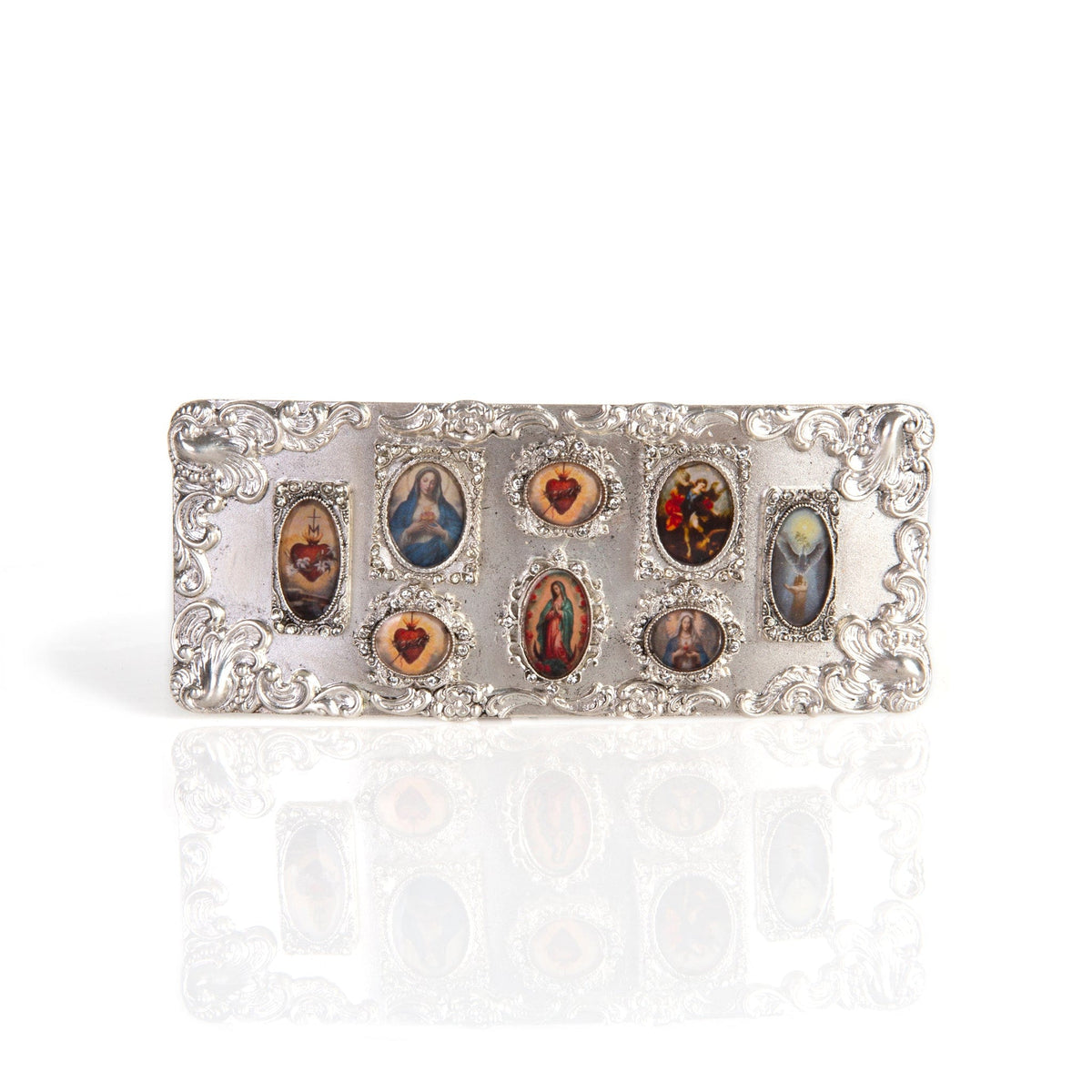 Retablo Framed Buckle - Silver – Virgins Saints & Angels display picture 1