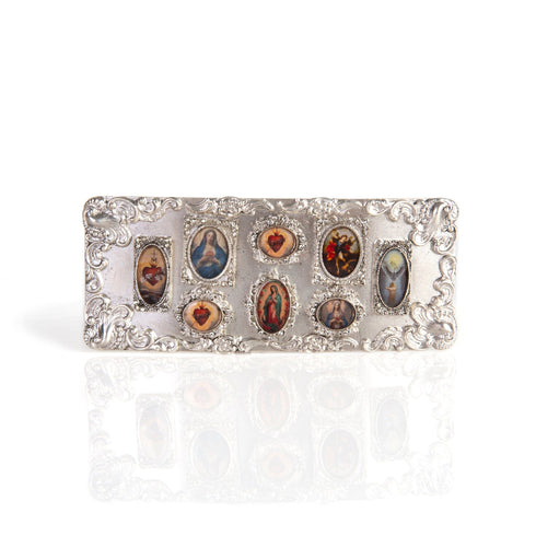 Retablo Framed Buckle - Silver