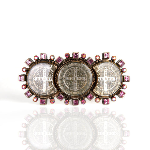 Triple San Benito Buckle - Pink - VSA Designs