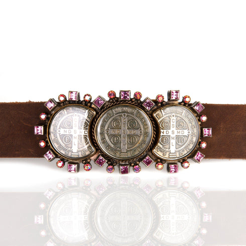 Triple San Benito Buckle - Pink - VSA Designs