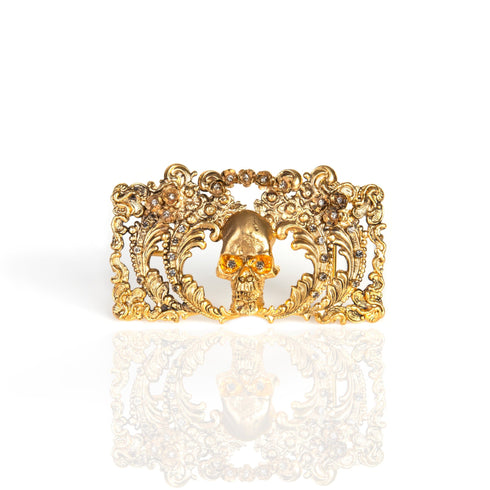 Viva La Calavera Buckle - Gold - VSA Designs