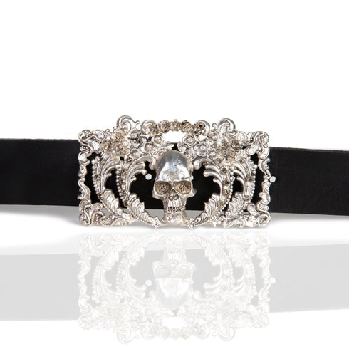 Viva La Calavera Buckle - Silver - VSA Designs