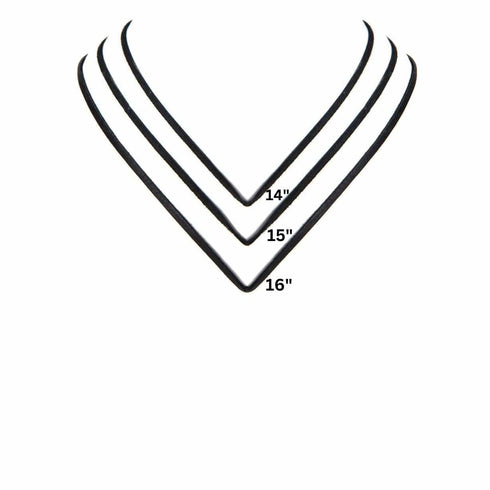 Bronze & Leather Chains Plated Gunmetal