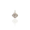 Sacred Heart Logo Charm - Silver