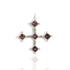 Brigid Cross Charm Spirit Amethyst - Silver