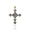 Brigid Cross of Kildare Charm Water Lt Sapphire - Gold