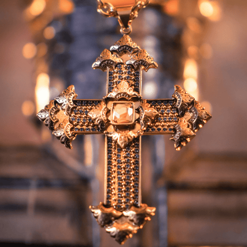 Resurrection Cross Pendant - Gold