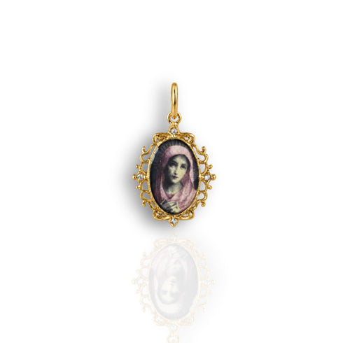 Pretty In Prayer Charm - Gold