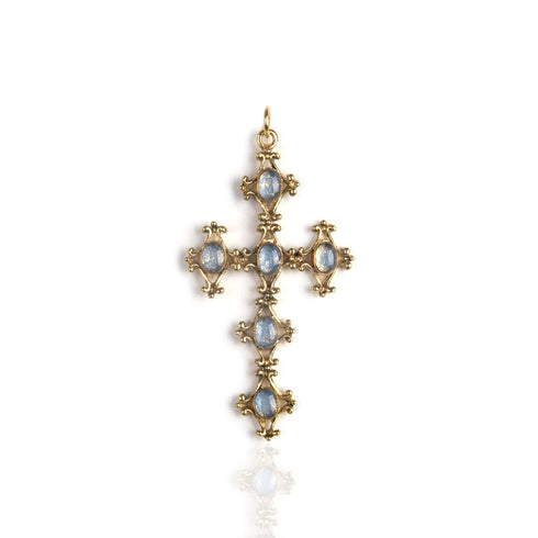 Cecilia Cross Blue - Gold