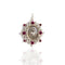 Oval Cloister Sacred Heart Charm in PINK - VSA Designs