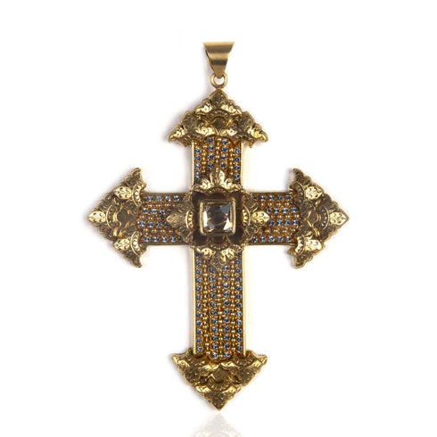 Resurrection Cross Pendant - Gold