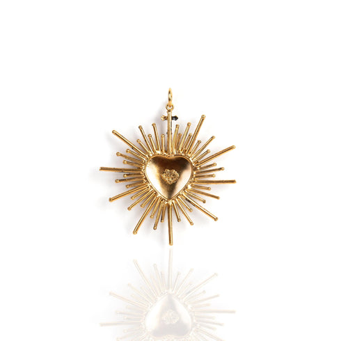 Sacred Flame Charm - Gold - VSA Designs