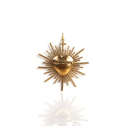 Sacred Flame Charm - Gold - VSA Designs