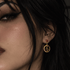 Bourne Again Wild Note Earrings - Gold