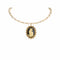 Iconic 6mm Pearl Choker Cream with Cat! - Gold