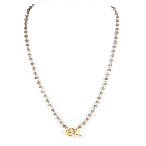 Delfina 6mm Lux Labradorite - Gold