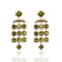Brigid Cascade Post Earrings Earth Olivine - Gold