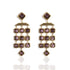 Brigid Cascade Post Earrings Spirit Amethyst - Gold
