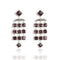 Brigid Cascade Post Earrings Spirit Amethyst - Silver - VSA Designs