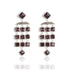 Brigid Cascade Post Earrings Spirit Amethyst - Silver - VSA Designs