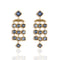 Brigid Cascade Post Earrings Water Lt Sapphire - Gold