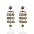 Brigid Cascade Post Earrings Water Lt Sapphire - Gold