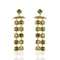 Brigid Waterfall Post Earrings Earth Olivine - Gold