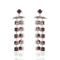 Brigid Waterfall Post Earrings Spirit Amethyst - Silver - VSA Designs