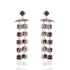 Brigid Waterfall Post Earrings Spirit Amethyst - Silver - VSA Designs