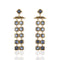 Brigid Waterfall Post Earrings Water Lt Sapphire - Gold