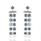 Brigid Waterfall Post Earrings Water Lt Sapphire - Silver - VSA Designs