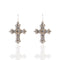 Addie Earrings Clear - Silver